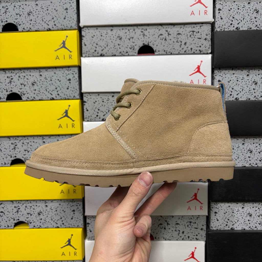 Sand Lace-Up Chukka Ankle Boots