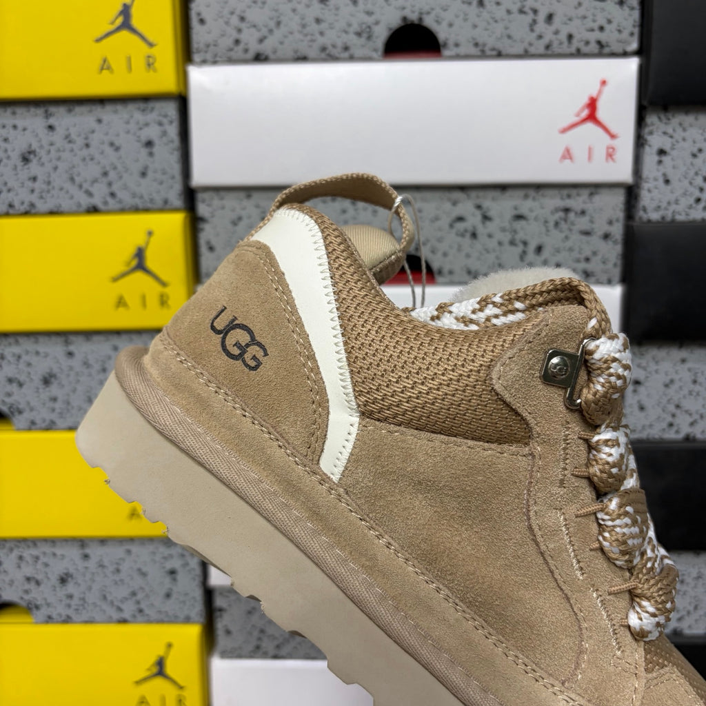 Sand Chunky-Sole Lace-Up Shoes