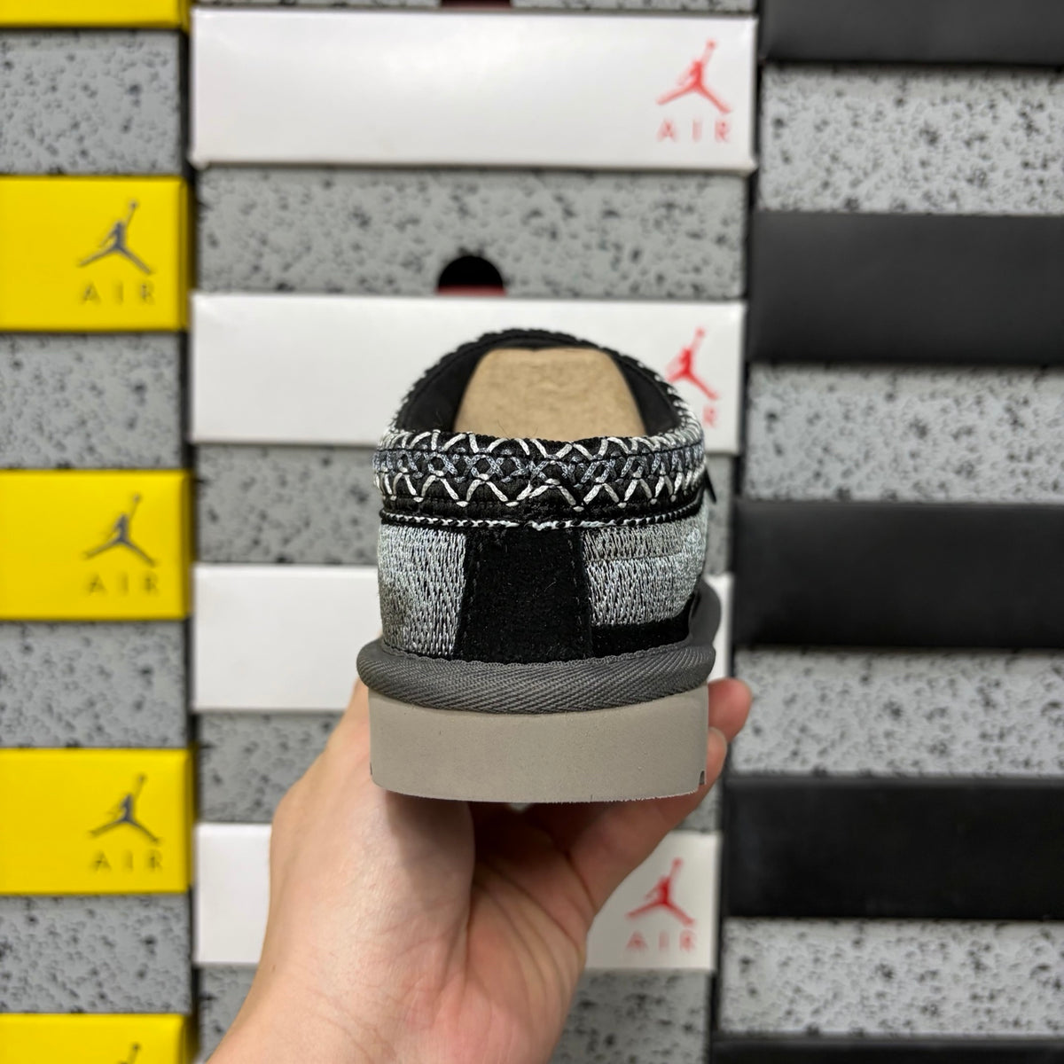 Black Dragon & Tiger Embroidered Slip-On Shoes