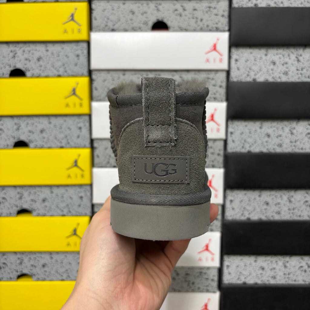 Grey Mini Casual Boots