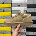 Sand Chunky-Sole Lace-Up Shoes