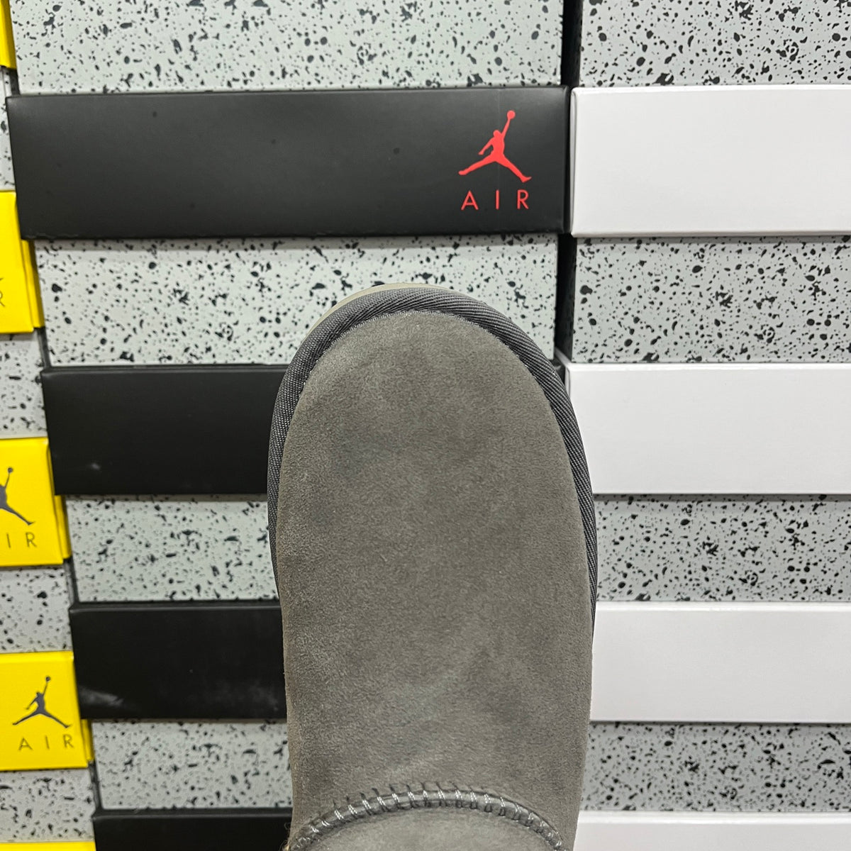 Grey Mini Pull-On Ankle Boots