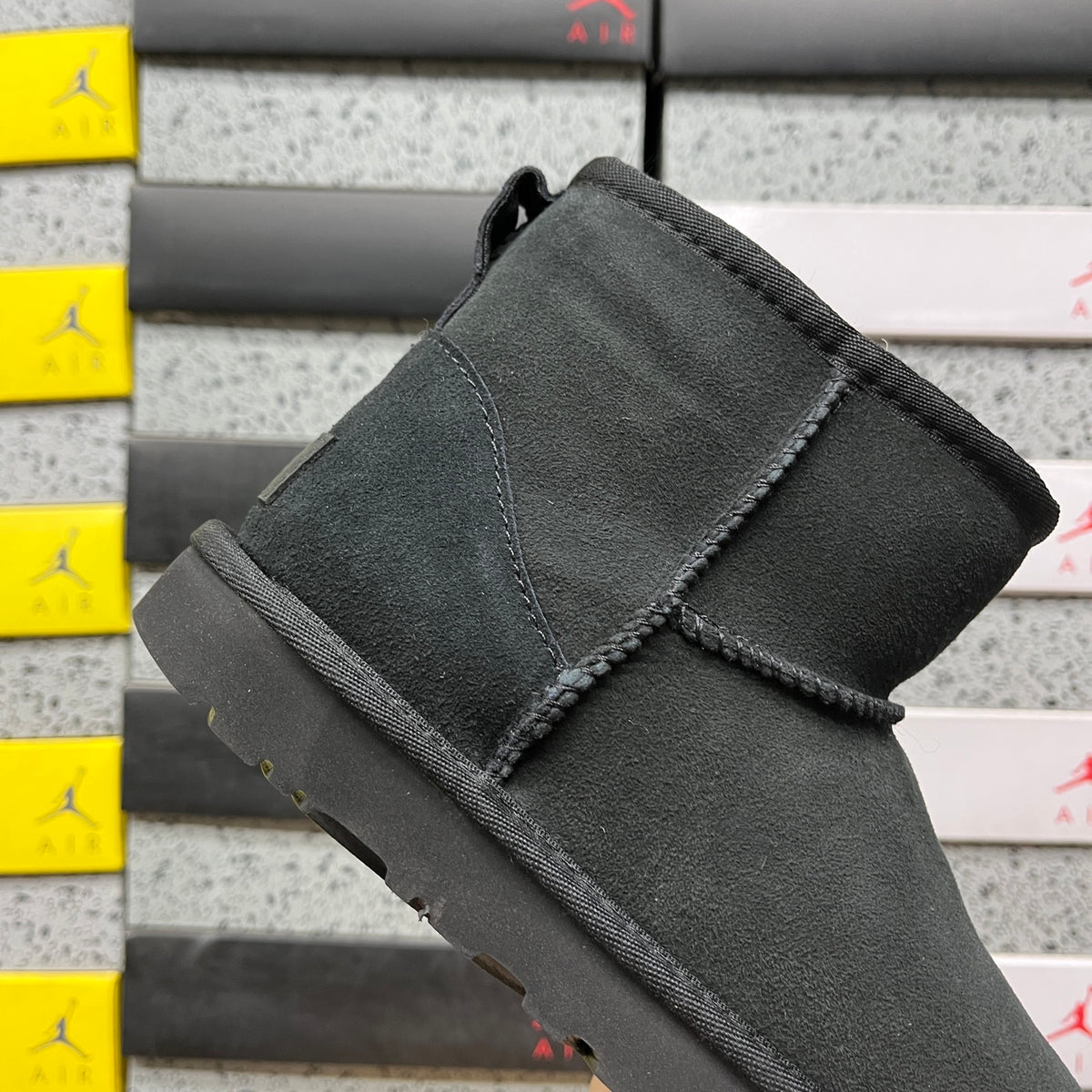 Black Classic Mini Pull-On Boots