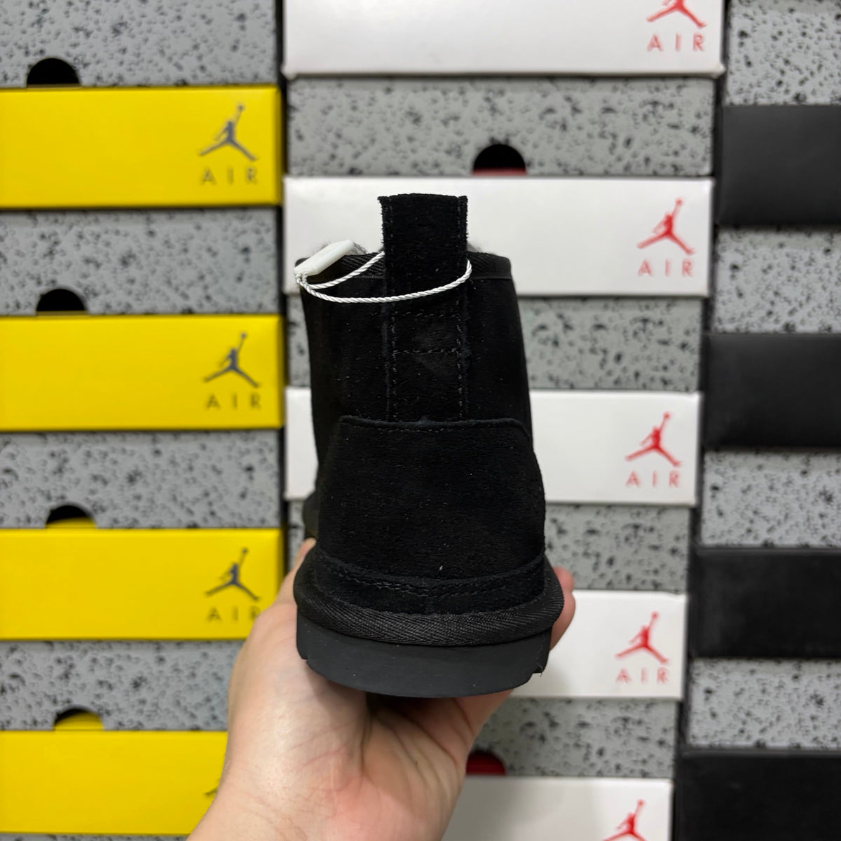Black Lace-Up Chukka Ankle Boots