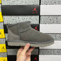 Grey Mini Pull-On Ankle Boots