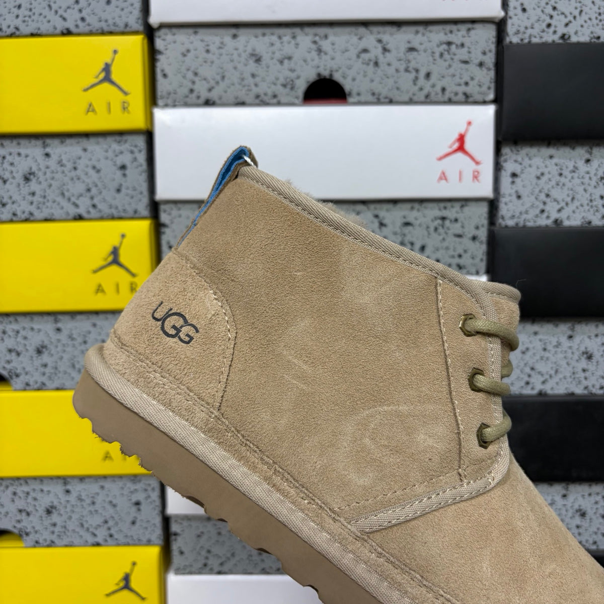 Sand Lace-Up Chukka Ankle Boots