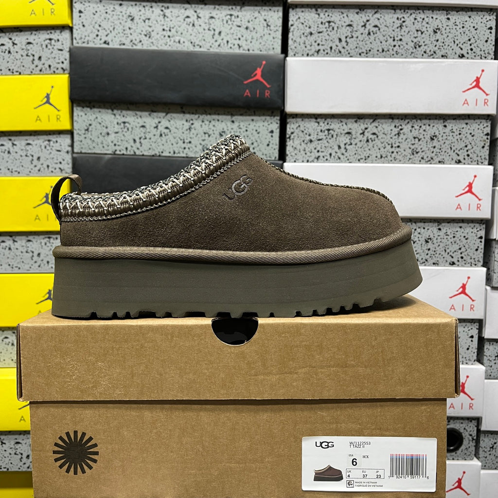Walnut Brown Platform Slip-On Shoes